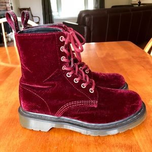 Red Velvet Dr. Martens